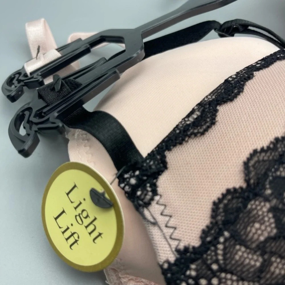 Felina Lace w/ Mesh Inset and Micro Light Lift Pushup Bra Pack of 2, Multi Sizes - Picture 5 of 16